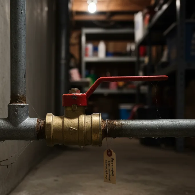llave del registro de agua